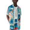 Galaxy Court Short Sleeve Silk Shirt Galaxy Court Short Sleeve Silk Shirt