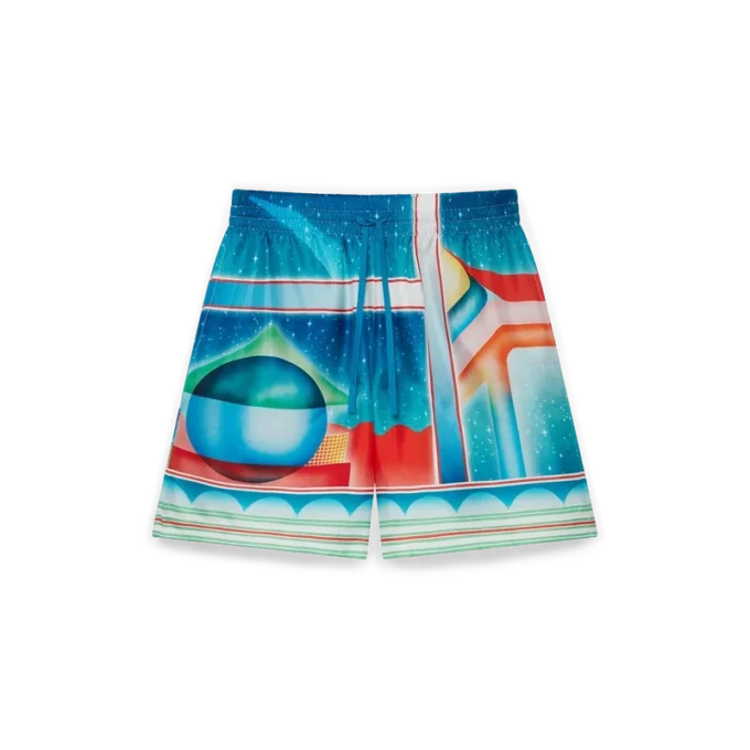 Galaxy Court Silk Shorts Galaxy Court Silk Shorts