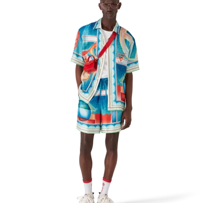 Galaxy Court Silk Shorts Galaxy Court Silk Shorts