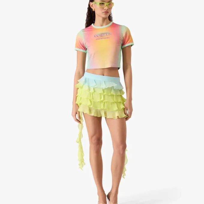 Glass Gradient Printed Baby Short Sleeve T-Shirt Glass Gradient Printed Baby Short Sleeve T-Shirt