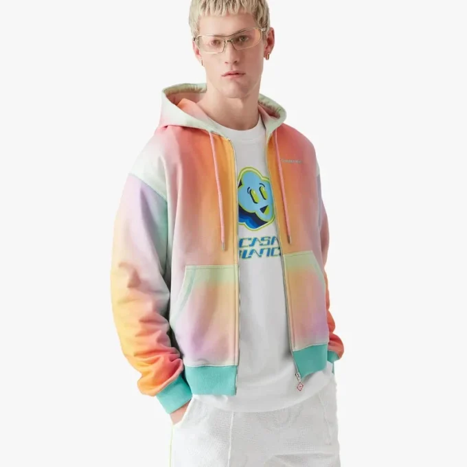 Glass Zip up Hooded Sweatshirt Glass Zip up Hooded Sweatshirt