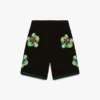 Glitch Orchid Embroidered Crochet Short Glitch Orchid Embroidered Crochet Short