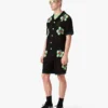 Glitch Orchid Embroidered Crochet Short Glitch Orchid Embroidered Crochet Short