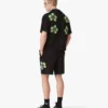 Glitch Orchid Embroidered Crochet Short Glitch Orchid Embroidered Crochet Short