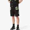 Glitch Orchid Embroidered Crochet Short Glitch Orchid Embroidered Crochet Short