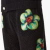 Glitch Orchid Embroidered Crochet Short Glitch Orchid Embroidered Crochet Short