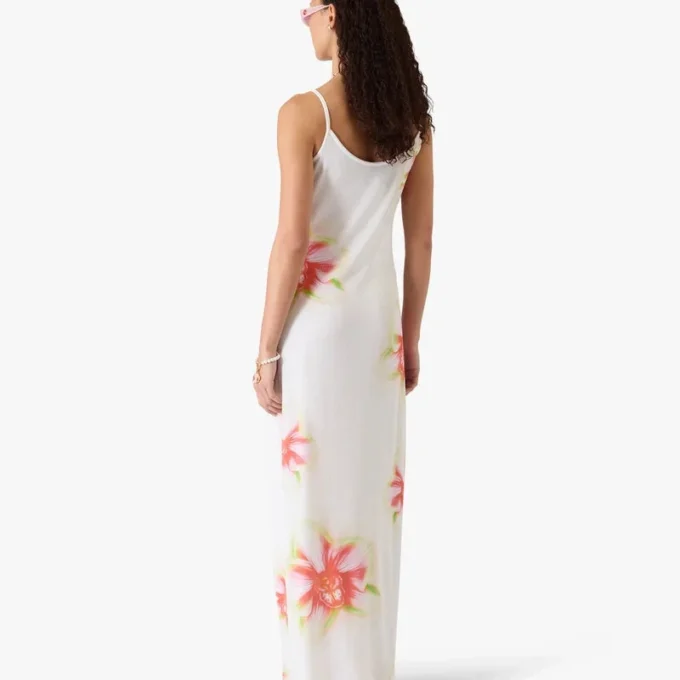 Glitch Orchid Soft Ribbed Maxi Dress