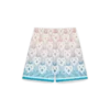 Gradient Heart Monogram Silk Shorts Gradient Heart Monogram Silk Shorts