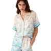 Gradient Heart Monogram Silk Shorts Gradient Heart Monogram Silk Shorts