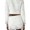 Gradient Heart Monogram Towelling Mini Skirt Gradient Heart Monogram Towelling Mini Skirt