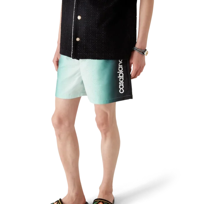 Gradient Monogram Jacquard Swim Shorts Gradient Monogram Jacquard Swim Shorts