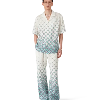 Gradient Monogram Linen Shirt
