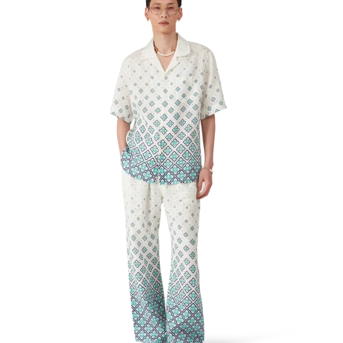 Gradient Monogram Linen Shirt Gradient Monogram Linen Shirt