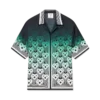 Gradient Monogram Short Sleeve Silk Shirt Gradient Monogram Short Sleeve Silk Shirt