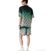 Gradient Monogram Short Sleeve Silk Shirt Gradient Monogram Short Sleeve Silk Shirt