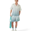Gradient Monogram Silk Shorts Gradient Monogram Silk Shorts