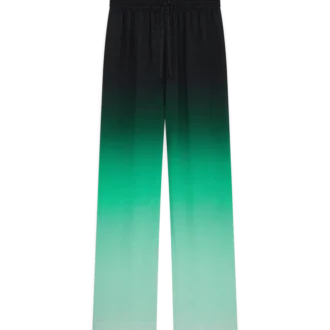 Gradient Ping Pong Jacquard Silk Trousers