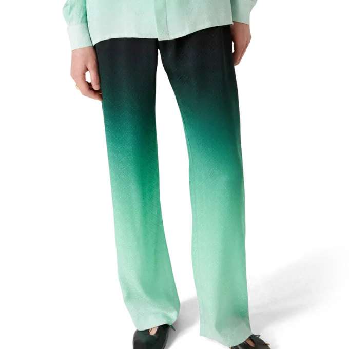 Gradient Ping Pong Jacquard Silk Trousers Gradient Ping Pong Jacquard Silk Trousers