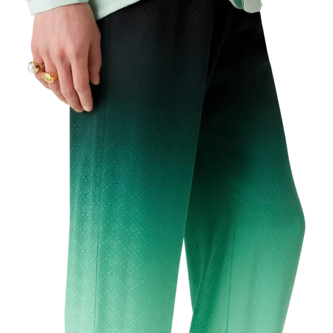 Gradient Ping Pong Jacquard Silk Trousers Gradient Ping Pong Jacquard Silk Trousers