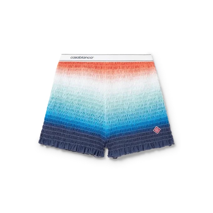 Gradient Shirred Shorts Gradient Shirred Shorts