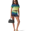 Gradient Short Sleeve Polo Shirt Gradient Short Sleeve Polo Shirt