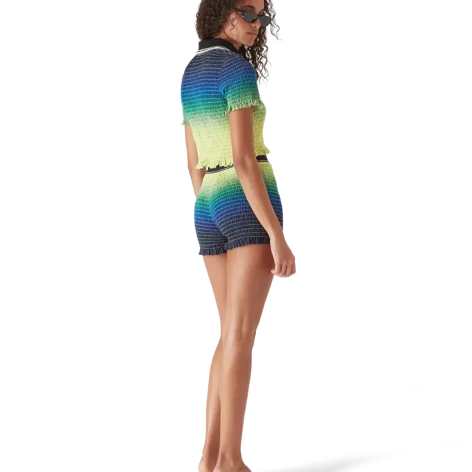 Gradient Short Sleeve Polo Shirt Gradient Short Sleeve Polo Shirt