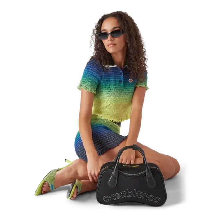 Gradient Short Sleeve Polo Shirt Gradient Short Sleeve Polo Shirt
