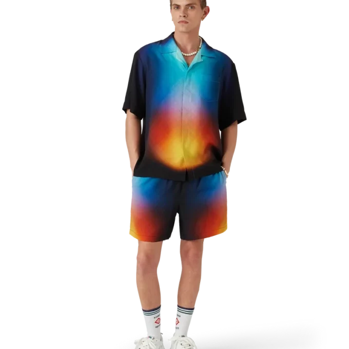 Gradient Silk Shorts Gradient Silk Shorts