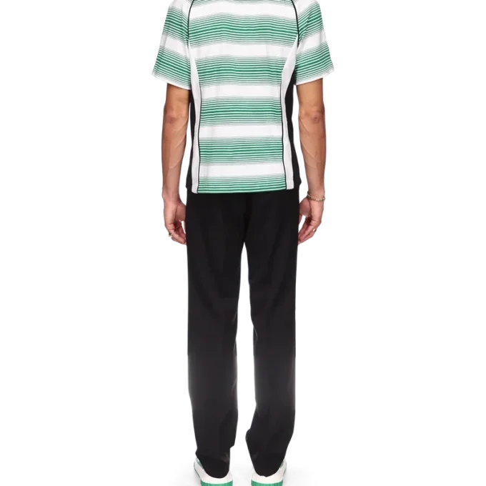 Gradient Stripe Panelled Football T-Shirt Gradient Stripe Panelled Football T-Shirt
