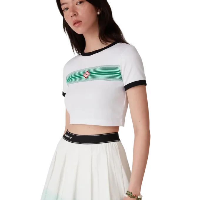 Gradient Stripe Ringer T-Shirt Gradient Stripe Ringer T-Shirt