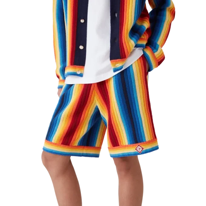 Gradient Stripe Towelling Shorts Gradient Stripe Towelling Shorts
