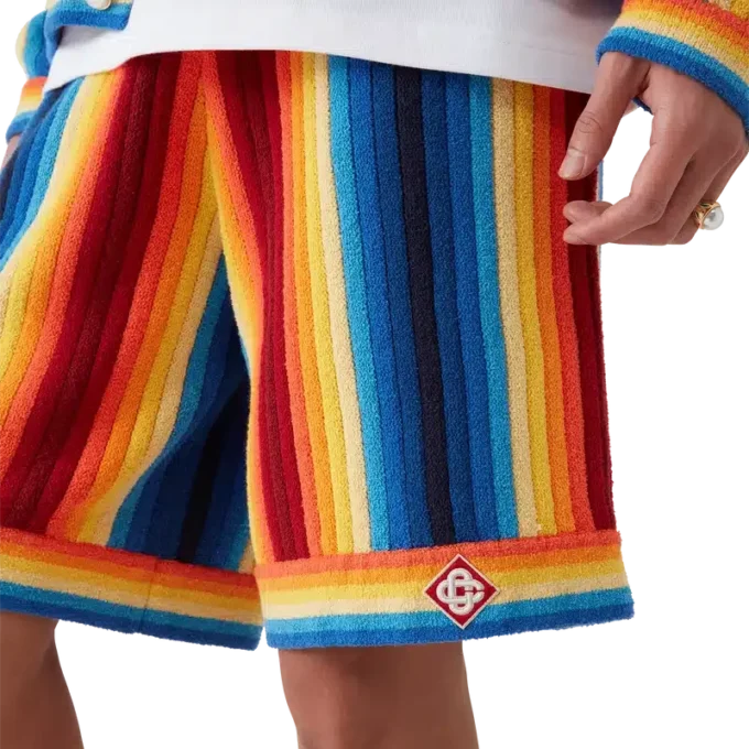 Gradient Stripe Towelling Shorts Gradient Stripe Towelling Shorts