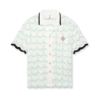 Gradient Wave Cotton Crochet Short Sleeve Shirt Gradient Wave Cotton Crochet Short Sleeve Shirt
