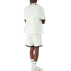 Gradient Wave Cotton Crochet Short Sleeve Shirt Gradient Wave Cotton Crochet Short Sleeve Shirt