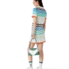 Gradient Wave Crochet Mini Dress
