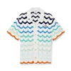 Gradient Wave Crochet Shirt Gradient Wave Crochet Shirt
