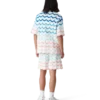 Gradient Wave Crochet Shorts