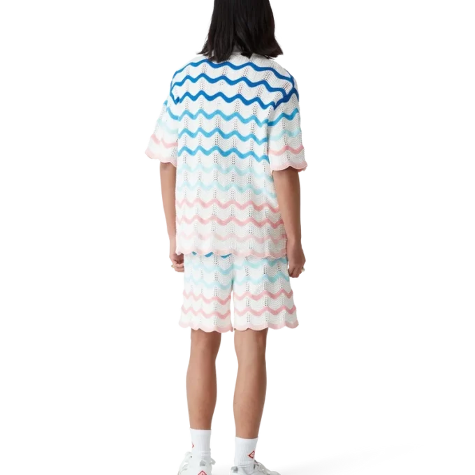Gradient Wave Crochet Shorts Gradient Wave Crochet Shorts