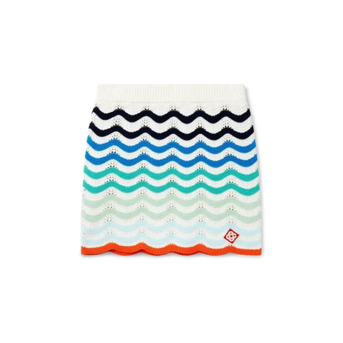 Gradient Wave Crochet Skirt Gradient Wave Crochet Skirt