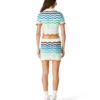 Gradient Wave Crochet Top