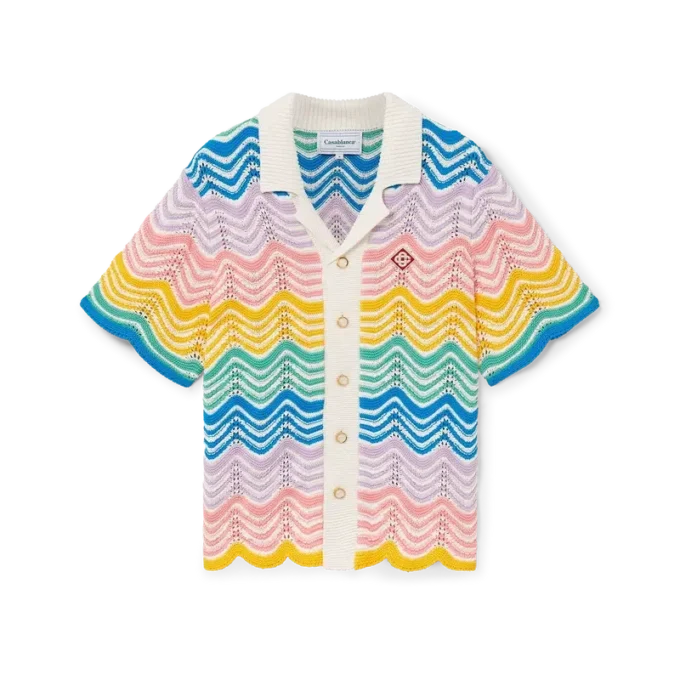 Gradient Wave Knit Shirt Gradient Wave Knit Shirt