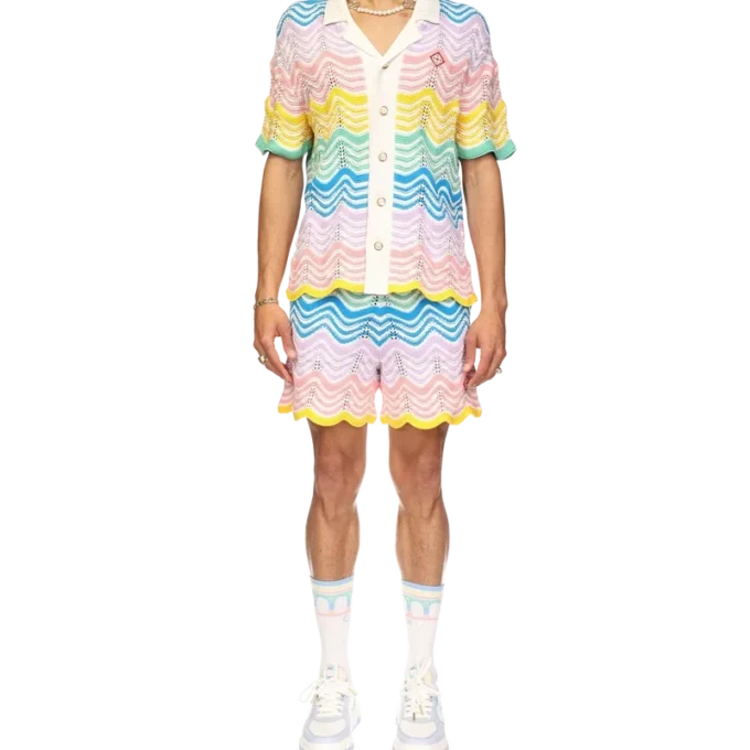 Gradient Wave Knit Shirt Gradient Wave Knit Shirt