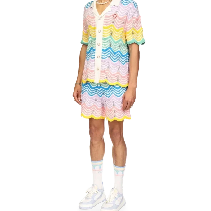 Gradient Wave Knit Shirt Gradient Wave Knit Shirt