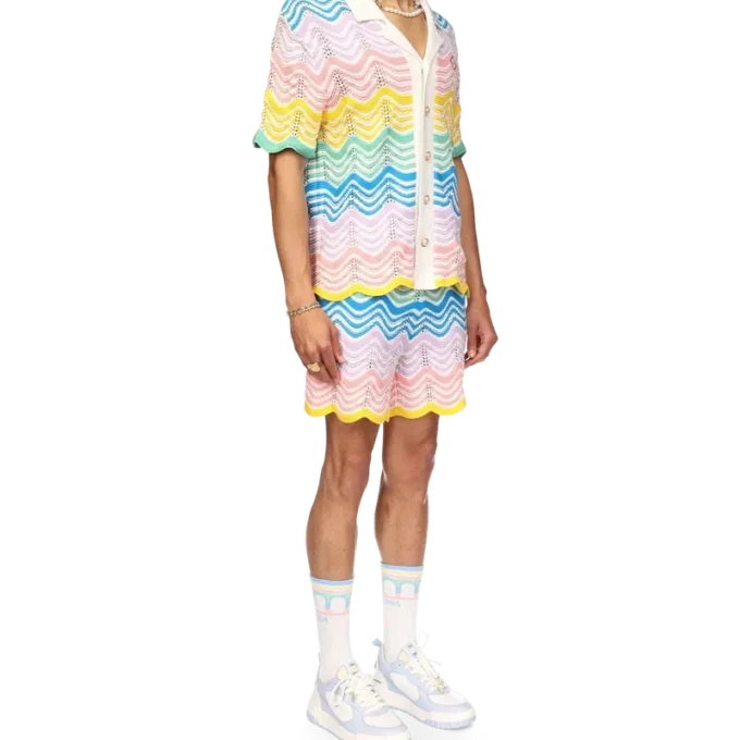 Gradient Wave Knit Shirt Gradient Wave Knit Shirt