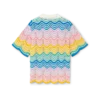 Gradient Wave Knit Shirt