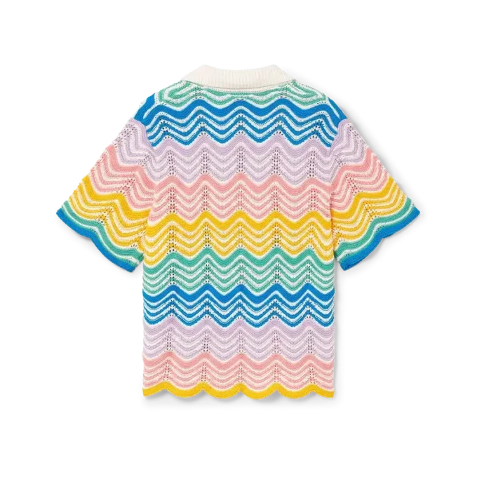 Gradient Wave Knit Shirt Gradient Wave Knit Shirt