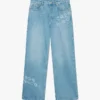 Graffiti Distressed Denim Jeans Graffiti Distressed Denim Jeans