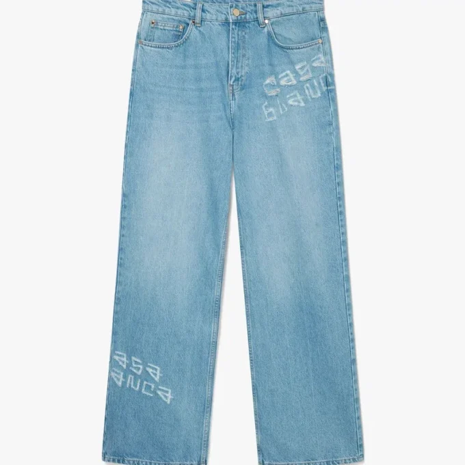 Graffiti Distressed Denim Jeans Graffiti Distressed Denim Jeans