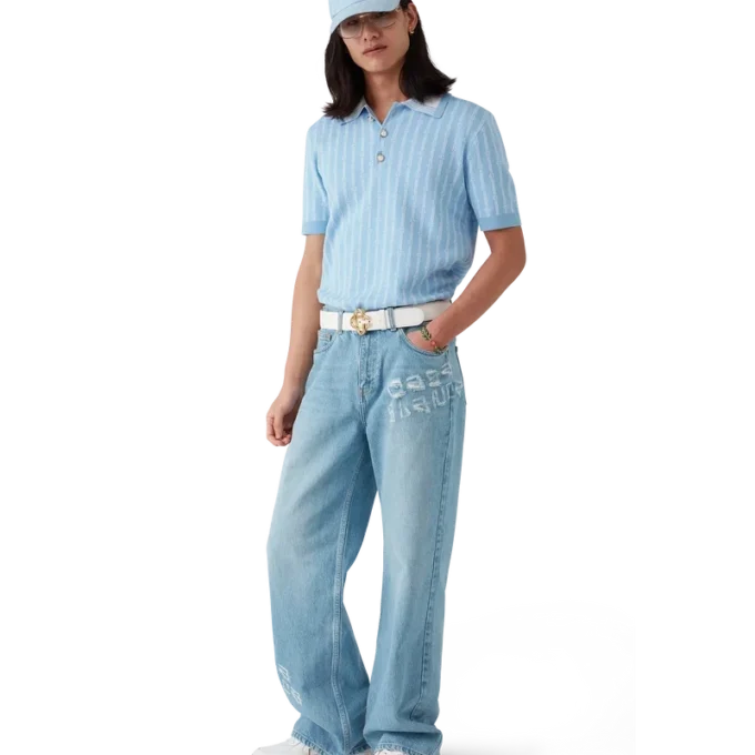 Graffiti Distressed Denim Jeans Graffiti Distressed Denim Jeans