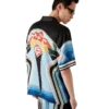 Graphic Mountain Short Sleeve Silk Shirt Graphic Mountain Short Sleeve Silk Shirt